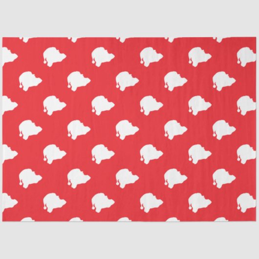 Sinterklaas rood tissuepapier (Voorkant)