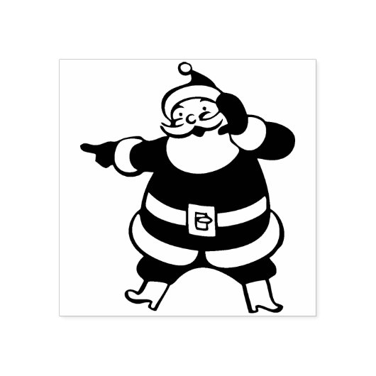 Sinterklaas Rubber Stamp Rubberstempel (Afrduk)