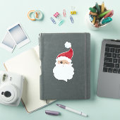 Sinterklaas, Santa Hat, Winking Santa, Kerstmis Sticker (iPad Cover)