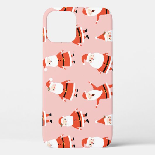 Sinterklaas, Schattige roze naadloos patroon. Case-Mate iPhone Case (Achterkant)