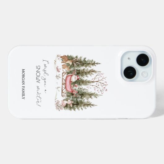 Sinterklaas, Sleigh, Cadeaus Forest Christmas Case-Mate iPhone Case (Achterkant (horizontaal))