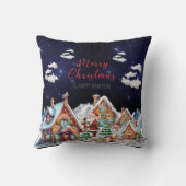 Sinterklaas, Sneeuwman Feestelijke Kerstvakantie Kussen (Achterkant)