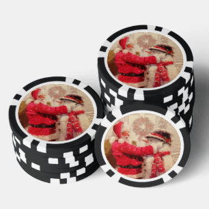  Sinterklaas Sneeuwman Winterkerst Poker Chips