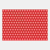 Sinterklaas, Snoep Munt, Kerstmis op rood Inpakpapier Vel (Voorkant)