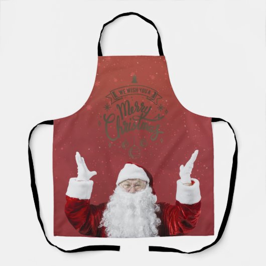 Sinterklaas, Snowflakes, rood Schort (Voorkant)