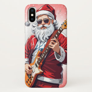 Sinterklaas speelt gitaar iPhone x hoesje