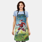 Sinterklaas spelen Voetbal Kerst veld Schort (Gedragen)