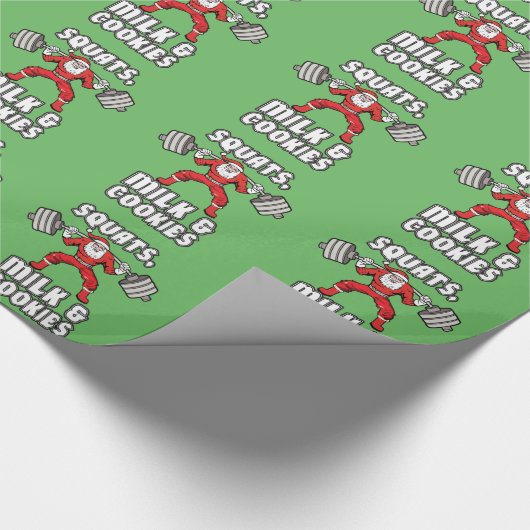 Sinterklaas - Squats, Melk en Cookies Cadeaupapier (Hoek)
