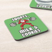 Sinterklaas - Squats, Melk en Cookies Drankjes Onderzetter (Linkerzijde)