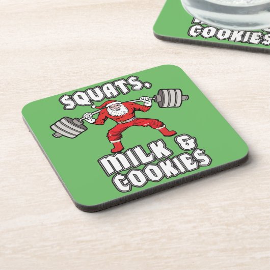 Sinterklaas - Squats, Melk en Cookies Drankjes Onderzetter (Linkerzijde)