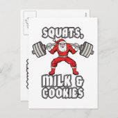Sinterklaas - Squats, Melk en Cookies Feestdagenkaart (Voorkant / Achterkant)