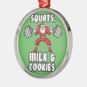 Sinterklaas - Squats, Melk en Cookies Metalen Ornament (Links)
