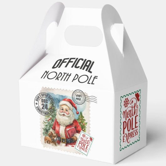 Sinterklaas Stempel Papier Favoriete Doos Bedankdoosjes (Voorkant)