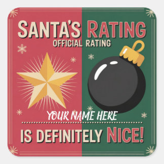 Sinterklaas' Stoute & Brave Lijst Sticker
