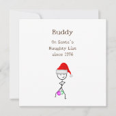 Sinterklaas Stoute Lijst Feestdagenkaart (Voorkant)