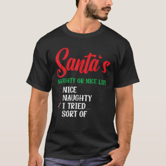 Sinterklaas stoute of brave lijst Ik heb het gepro T-shirt