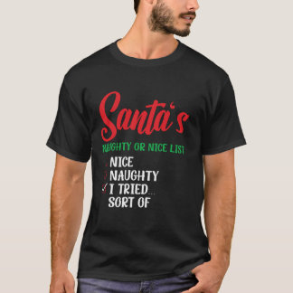 Sinterklaas stoute of brave lijst ik heb het gepro t-shirt