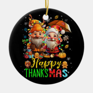 Sinterklaas Thanksgiving Kerstmis Gelukkig Bedankt Keramisch Ornament