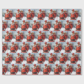 Sinterklaas Trump met rode zak Cadeaupapier (Vlak)