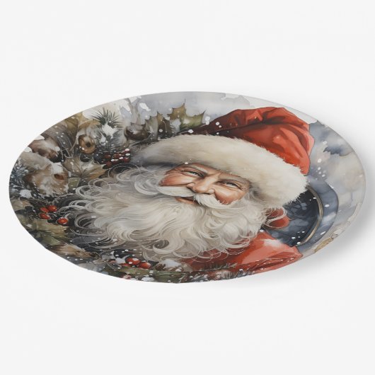 Sinterklaas Vakantie Kerstmis Papier Borden Papieren Bordje (Gekanteld)