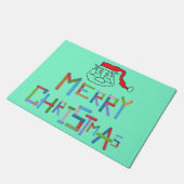 Sinterklaas van deur deurmat (Schuin)
