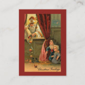 Sinterklaas van Myra Bisschop Heilige Kaarten Visitekaartje (Voorkant)