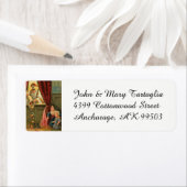 Sinterklaas van Myra met kinderen Etiket (Insitu)