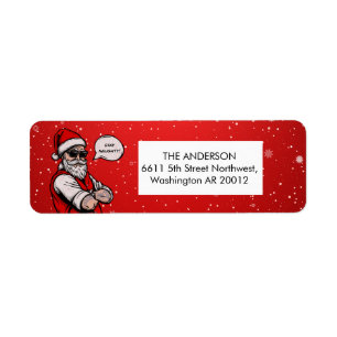 Sinterklaas verblijf stout grappig kerst etiket