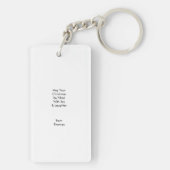 Sinterklaas verblijf stout grappig kerst sleutelhanger (achterkant)