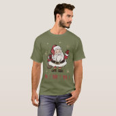 Sinterklaas Vermoeidheid Groen T-shirt (Voorkant volledig)