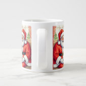 Sinterklaas verspreidt kerstvreugde extra grote beker (Achterkant)