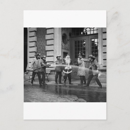 Sinterklaas verwijderen, jaren 20 feestdagenkaart (Voorkant)