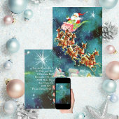 Sinterklaas Vliegende Rendier Uitnodiging