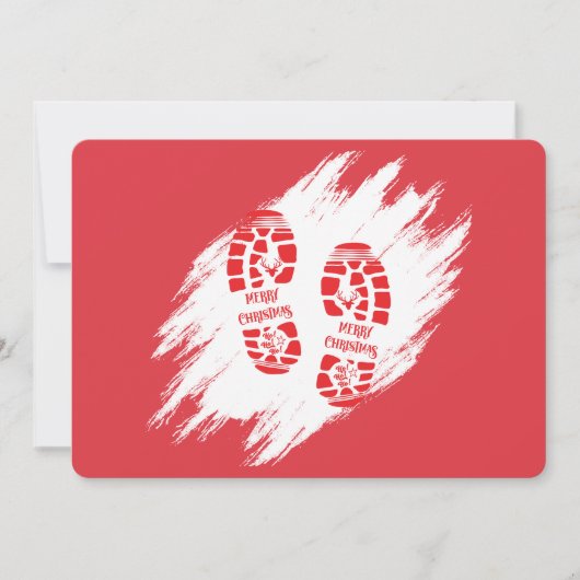 Sinterklaas voetafdruk kaart (Voorkant)