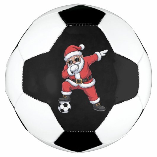 Sinterklaas Voetbal Dabbing Kerstman Gift Kerstmis (Voorkant)