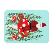 Sinterklaas voor magische paddenstoelen magneet (Horizontaal)