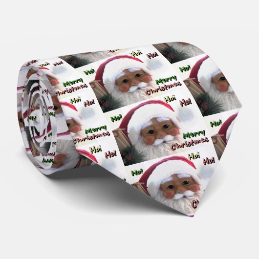 Sinterklaas voor prettige kerst stropdas (Opgerold)