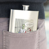 Sinterklaas voor roestvrij staal flacon (Voorbeeld)