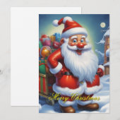 Sinterklaas Vrolijk Kerstfeest Gelukkig Nieuwjaar Feestdagenkaart (Voorkant / Achterkant)