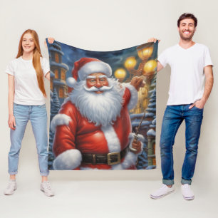 Sinterklaas Vrolijk Kerstfeest Gelukkig Nieuwjaar Fleece Deken