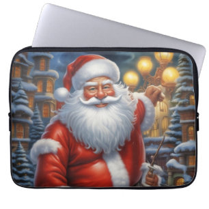 Sinterklaas Vrolijk Kerstfeest Gelukkig Nieuwjaar Laptop Sleeve