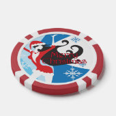 Sinterklaas - Vrolijk kerstfeest Poker Chips (Enkel)