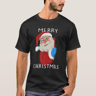 Sinterklaas Vrolijk Kerstfeest Xmas Mannen Vrouwen T-shirt