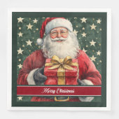 Sinterklaas Waterverf Vakantiediner Servetten (Voorkant)