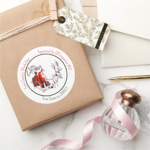 Sinterklaas Workshop Sinterklaas rendieren Ronde Sticker