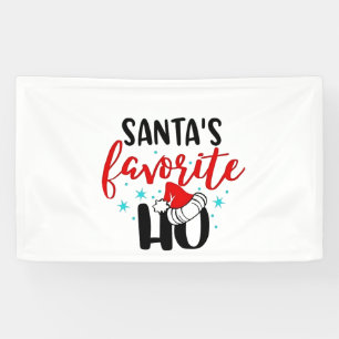 Sinterklaas zijn favoriete grappige kerst Kerstmis Spandoek