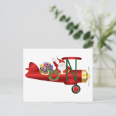 Sinterklaas zwaaien op tweedekker met cadeaus Brie Feestdagenkaart (Staand voorkant)