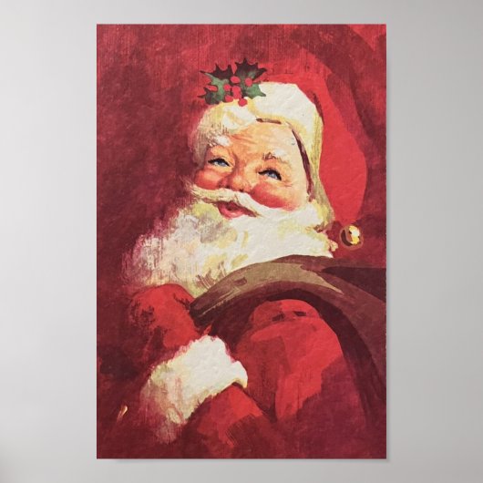 Sinterklaasrendier midden eeuw Poster (Voorkant)