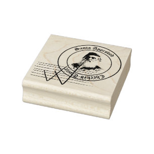 Sinterklaasstempel van goedkeuring tweemaal gecont 	rubberstempel