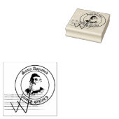 Sinterklaasstempel van goedkeuring tweemaal gecont 	rubberstempel (Gestempeld)